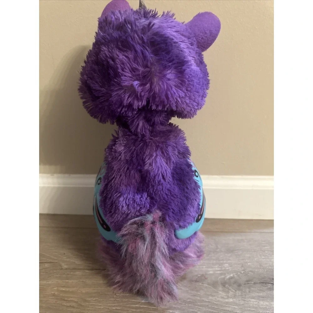 Purple Hatchimals Llamacorn TOY Extend Neck‎ Talking & Changing Eye Lights Large